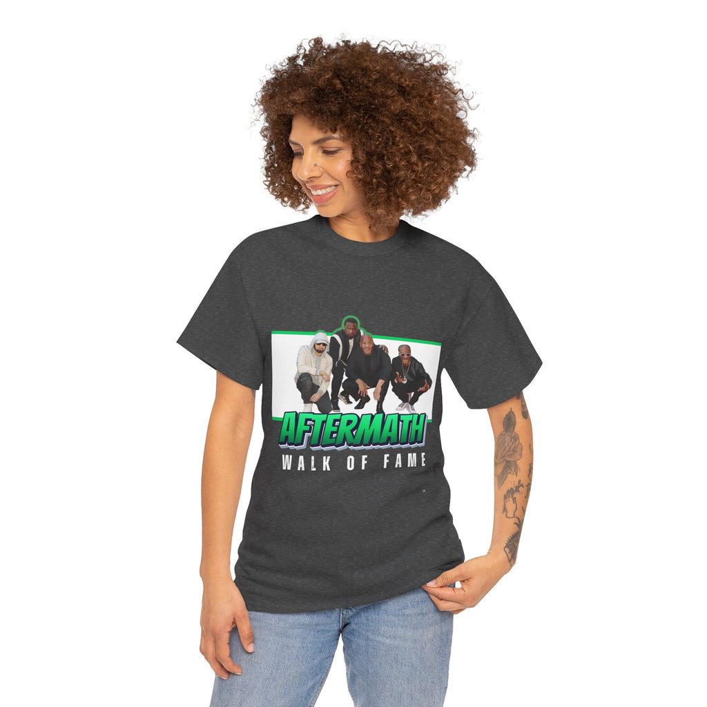Em, Dre, Snoop, 50 - Unisex Heavy Cotton Tee - "Aftermath" Walk of Fame Graphic Tee