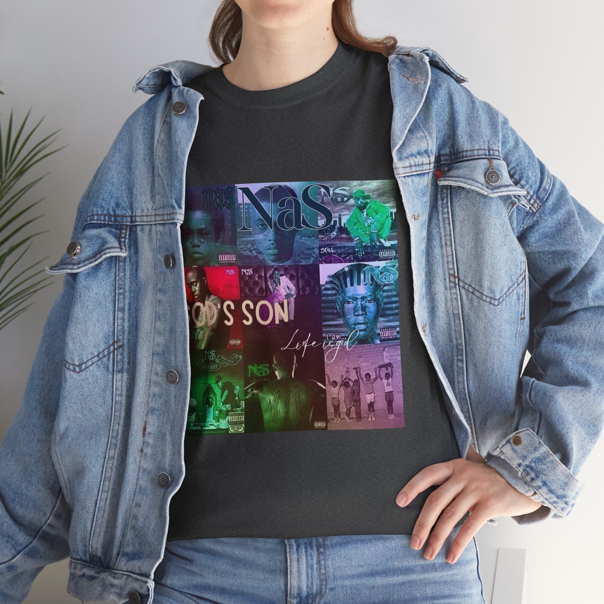 NAS Graphic Tee — Album Covers Retro Collage T-Shirt
