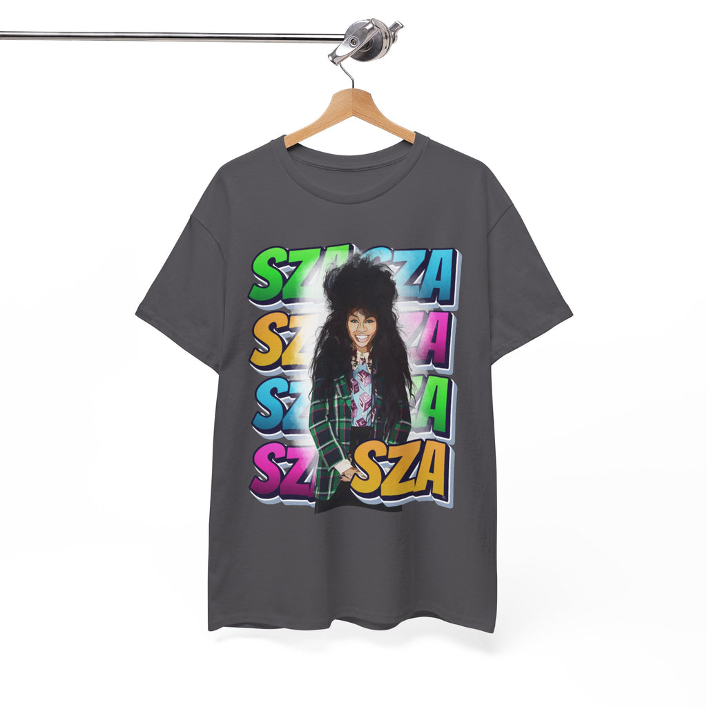 Sza Portrait Graphic Tee — Colorful Retro SZA Fan Shirt
