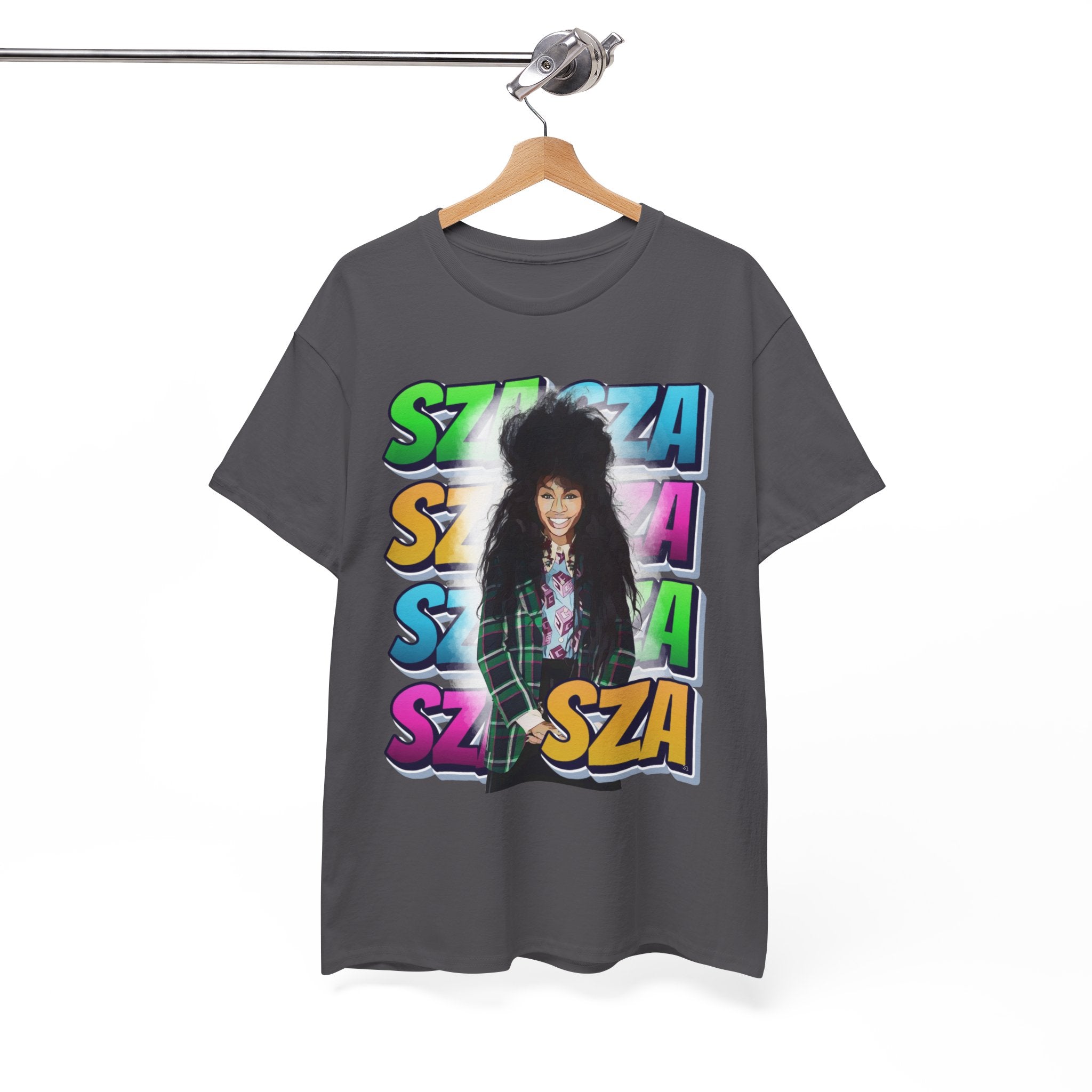 Sza Portrait Graphic Tee — Colorful Retro SZA Fan Shirt