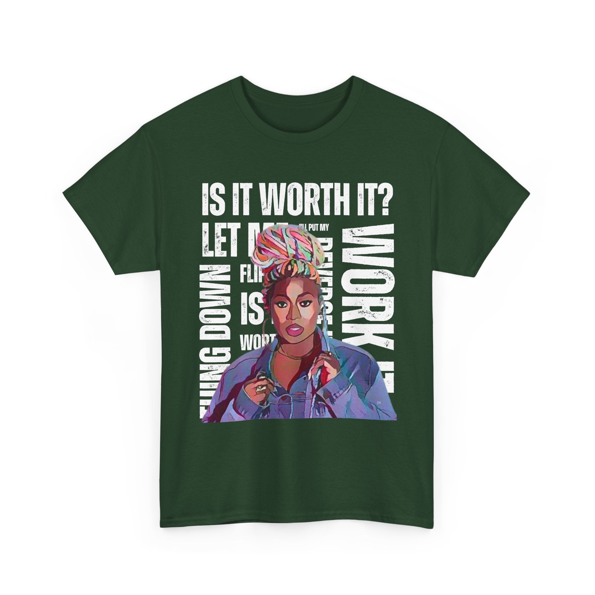 Missy Elliot Graphic Tee — “Is It Worth It? Let me Work It”