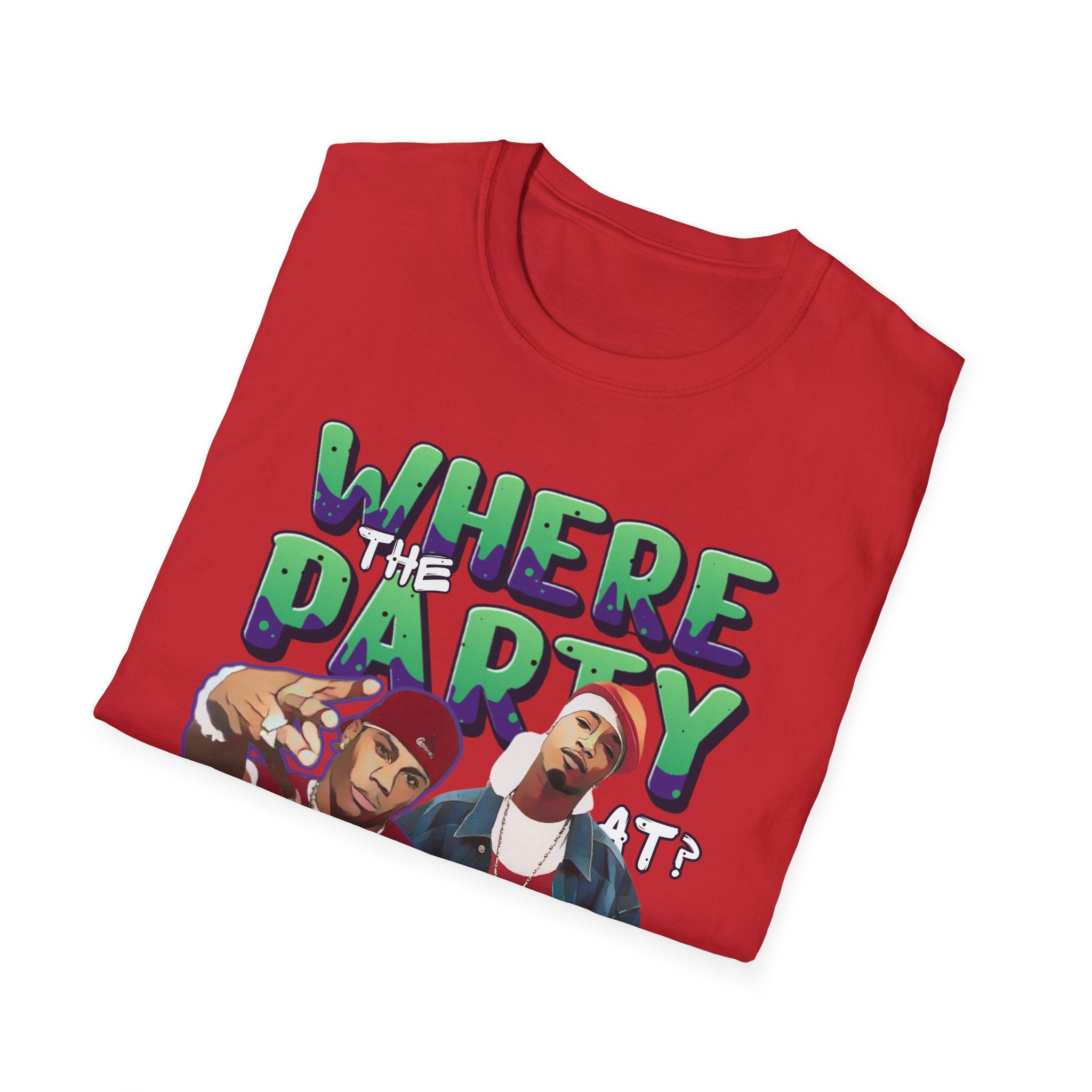 Nelly & Ja Rule Graphic T-Shirt — "Where The Party At?" Retro Hip-Hop Tee