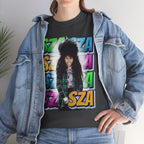 Sza Portrait Graphic Tee — Colorful Retro SZA Fan Shirt