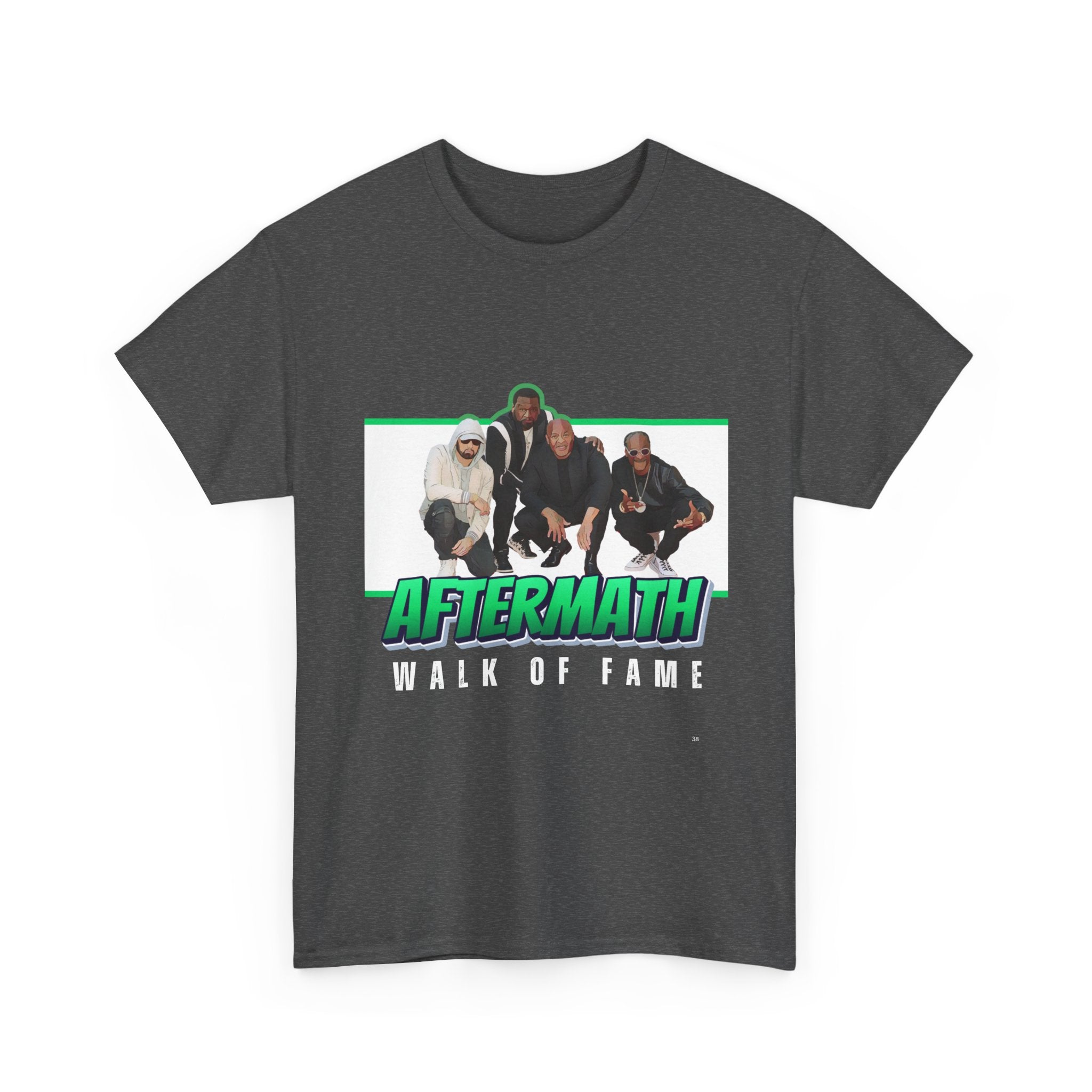 Em, Dre, Snoop, 50 - Unisex Heavy Cotton Tee - "Aftermath" Walk of Fame Graphic Tee