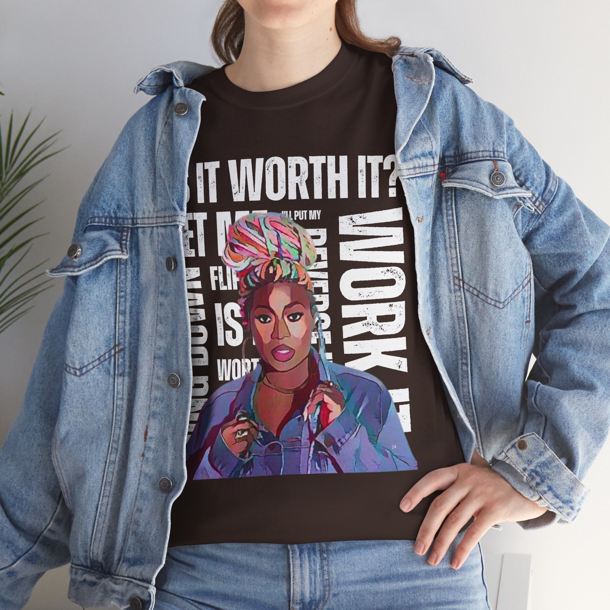 Missy Elliot Graphic Tee — “Is It Worth It? Let me Work It”