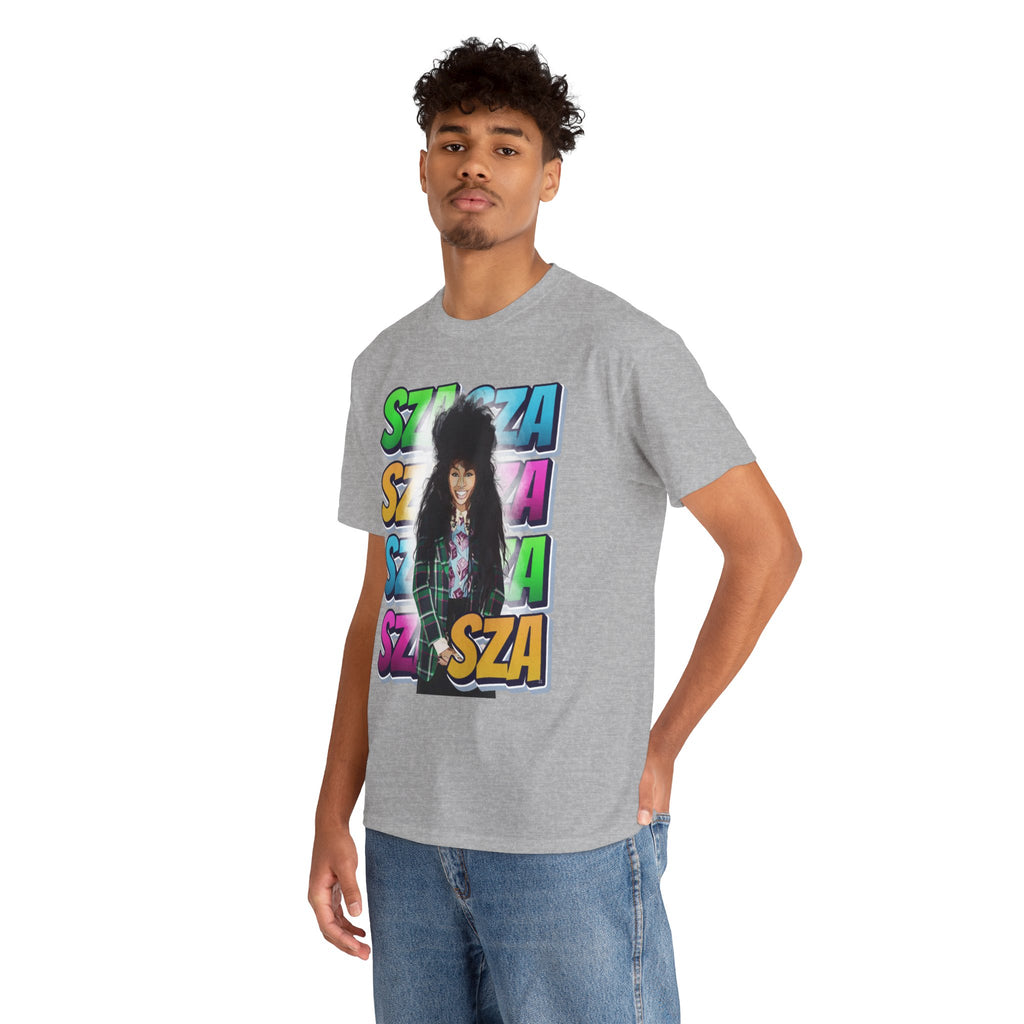 Sza Portrait Graphic Tee — Colorful Retro SZA Fan Shirt