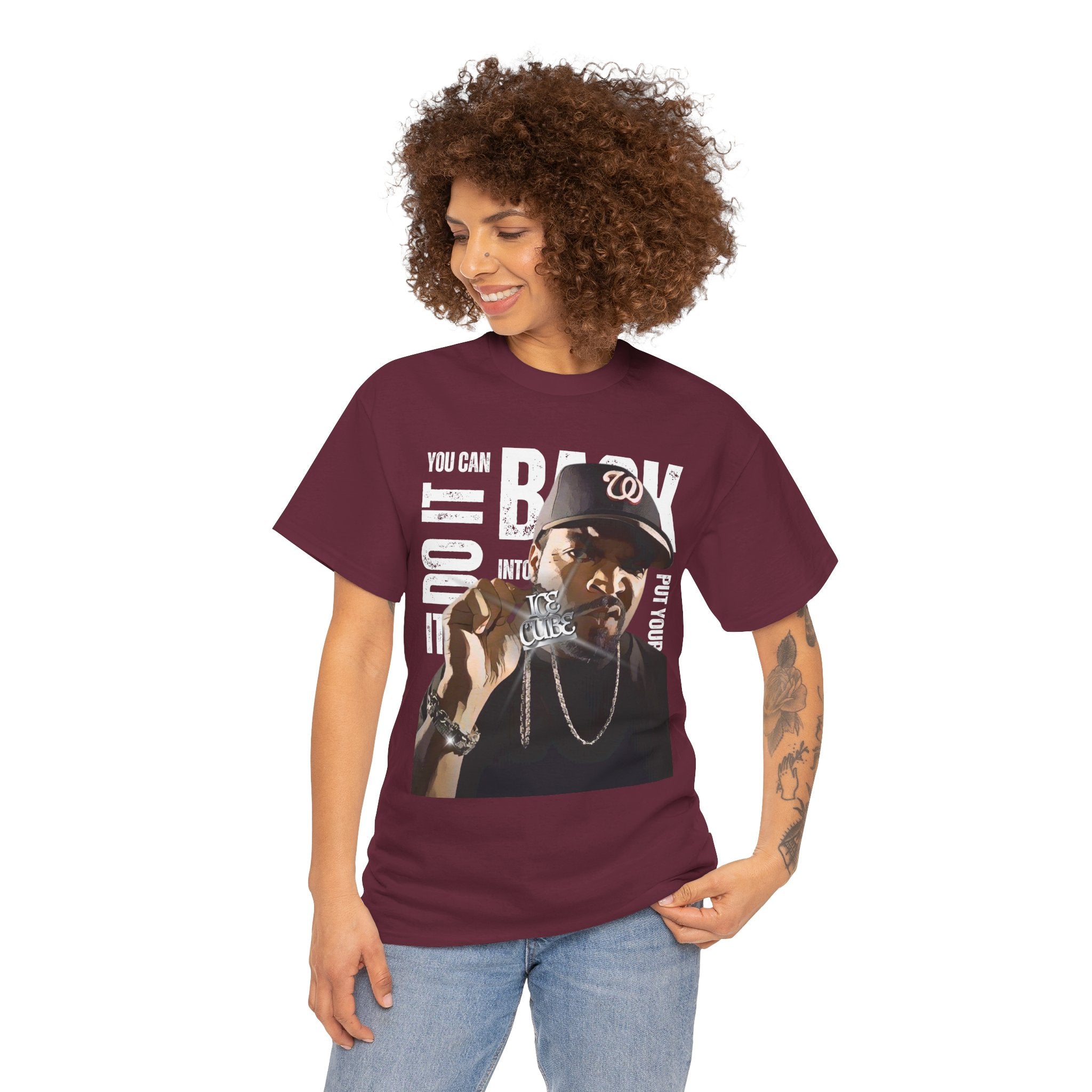 Ice Graphic Tee — "You Can Do It, Put Your Back Into It" Streetwear