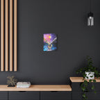 "I Will Stand in the Darkness With You" - Tattooed Hands Canvas Art — Colorful Surreal Ocean Wall Decor, 'You & Me' Love Print