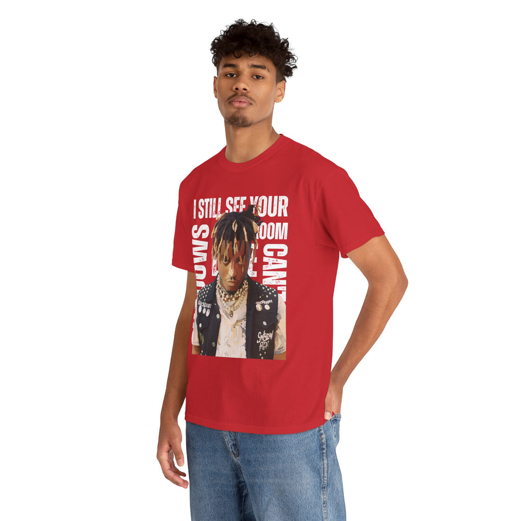 Juice WRLD Cartoon Design Tee — "I Still See Your Shadows in my Room" Graphic Shirt