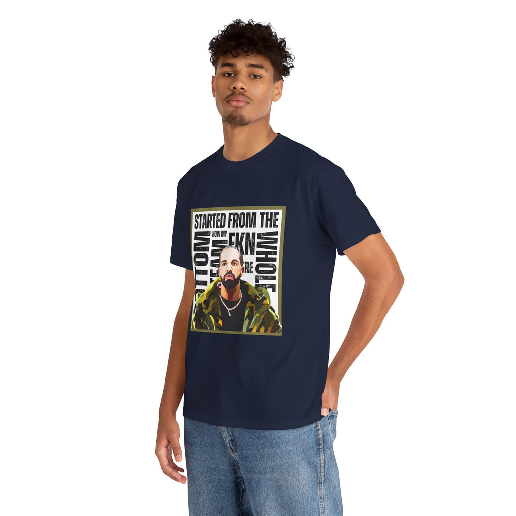 Drake "Started From The Bottom" Graphic Cartoon Tee