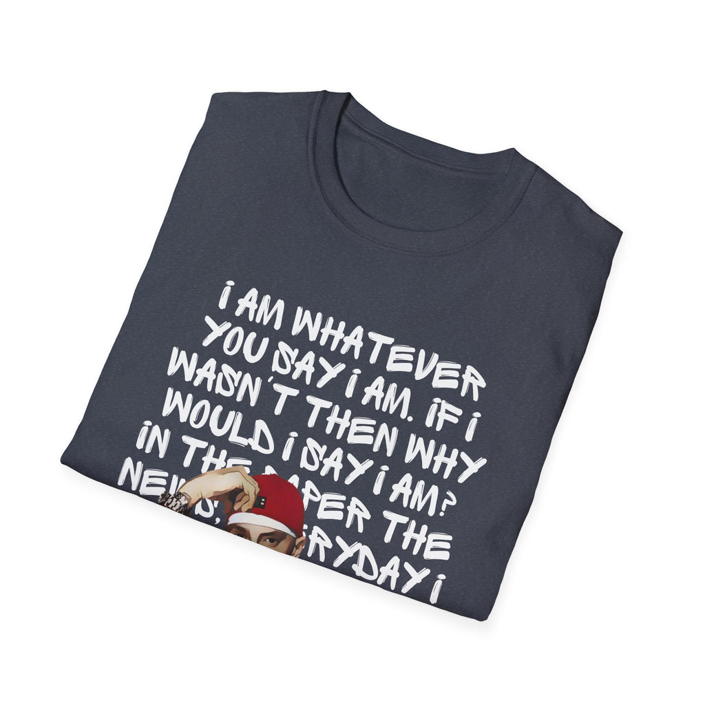 Em - Whatever You Say I Am — Bold Typographic Quote with Cartoon Graphic