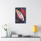 "The Death of Slim Shady" Album Cover Portrait with Acyrlic Paint Print (Stretched 1.25") Matte Canvas Print