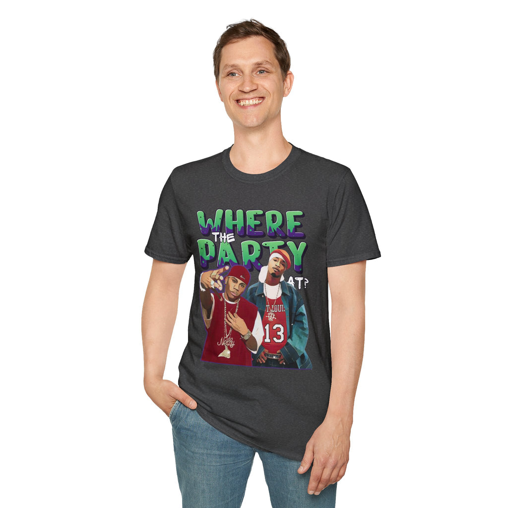 Nelly & Ja Rule Graphic T-Shirt — "Where The Party At?" Retro Hip-Hop Tee