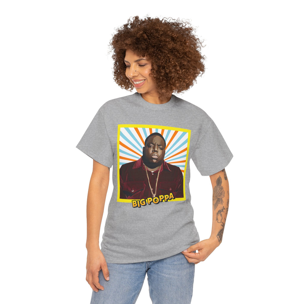 Graphic Tee — "Big Poppa" Retro Portrait T-Shirt