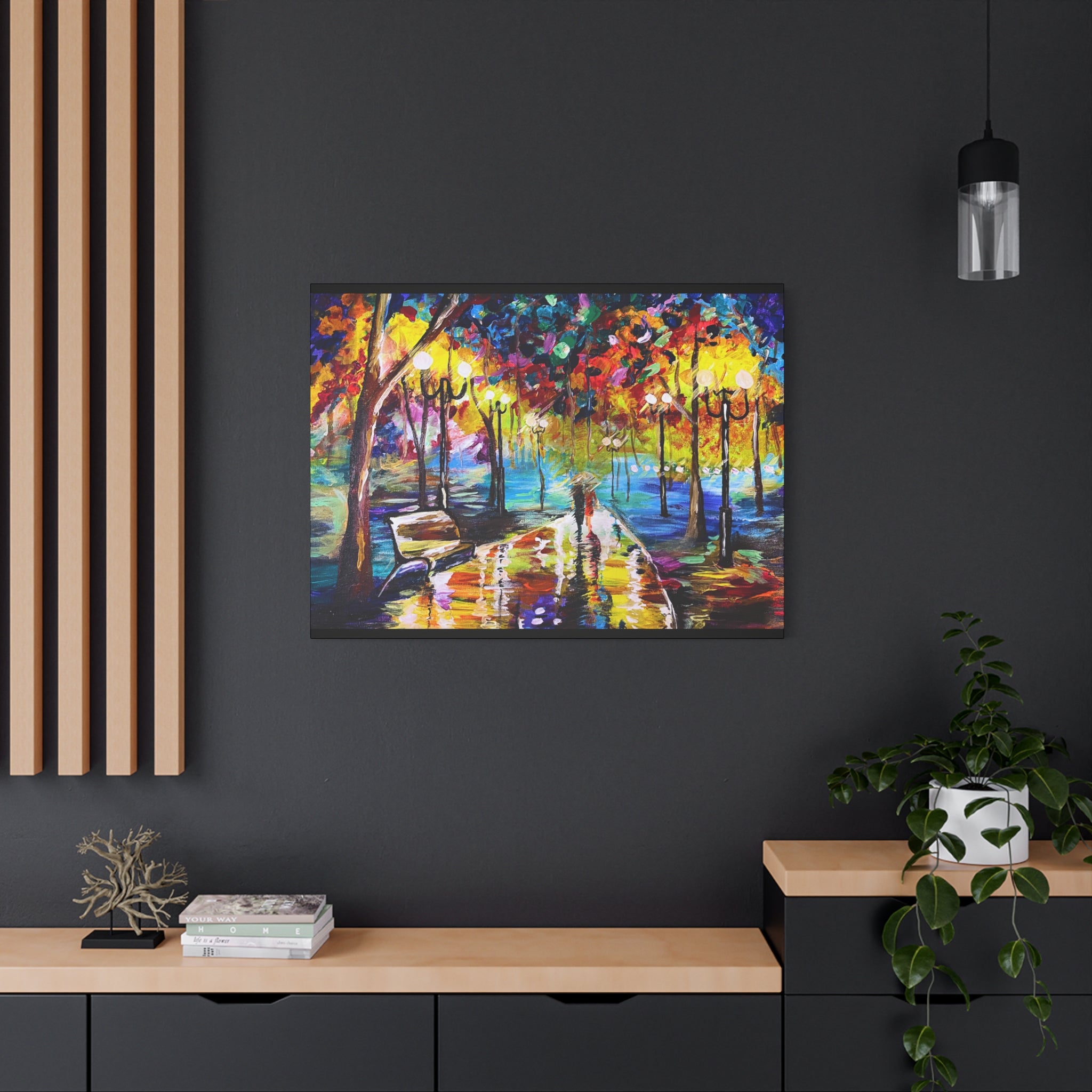 The Calm Storm - Original Colorful Canvas Print