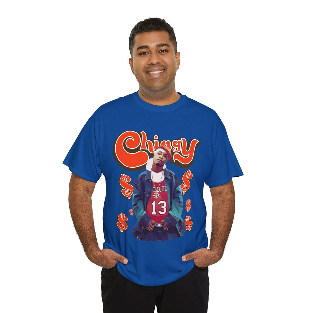 Chingy Retro Rap Tee — "Chingy" Graphic Shirt with Dollar Sign Motif