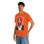 Pac Cartoon Graphic Tee with Changes Lyrics Text — Retro Streetwear T-Shirt