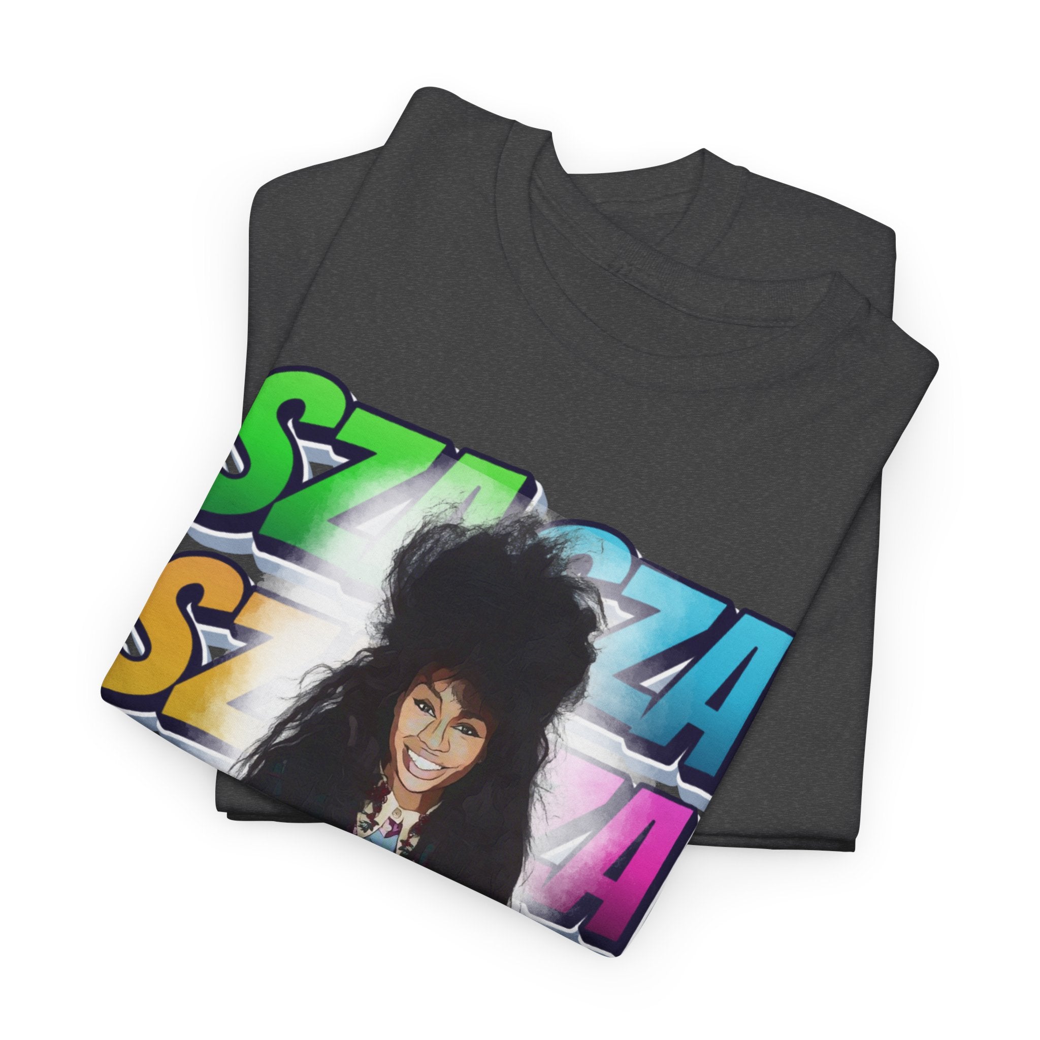 Sza Portrait Graphic Tee — Colorful Retro SZA Fan Shirt