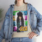 Sza Portrait Graphic Tee — Colorful Retro SZA Fan Shirt