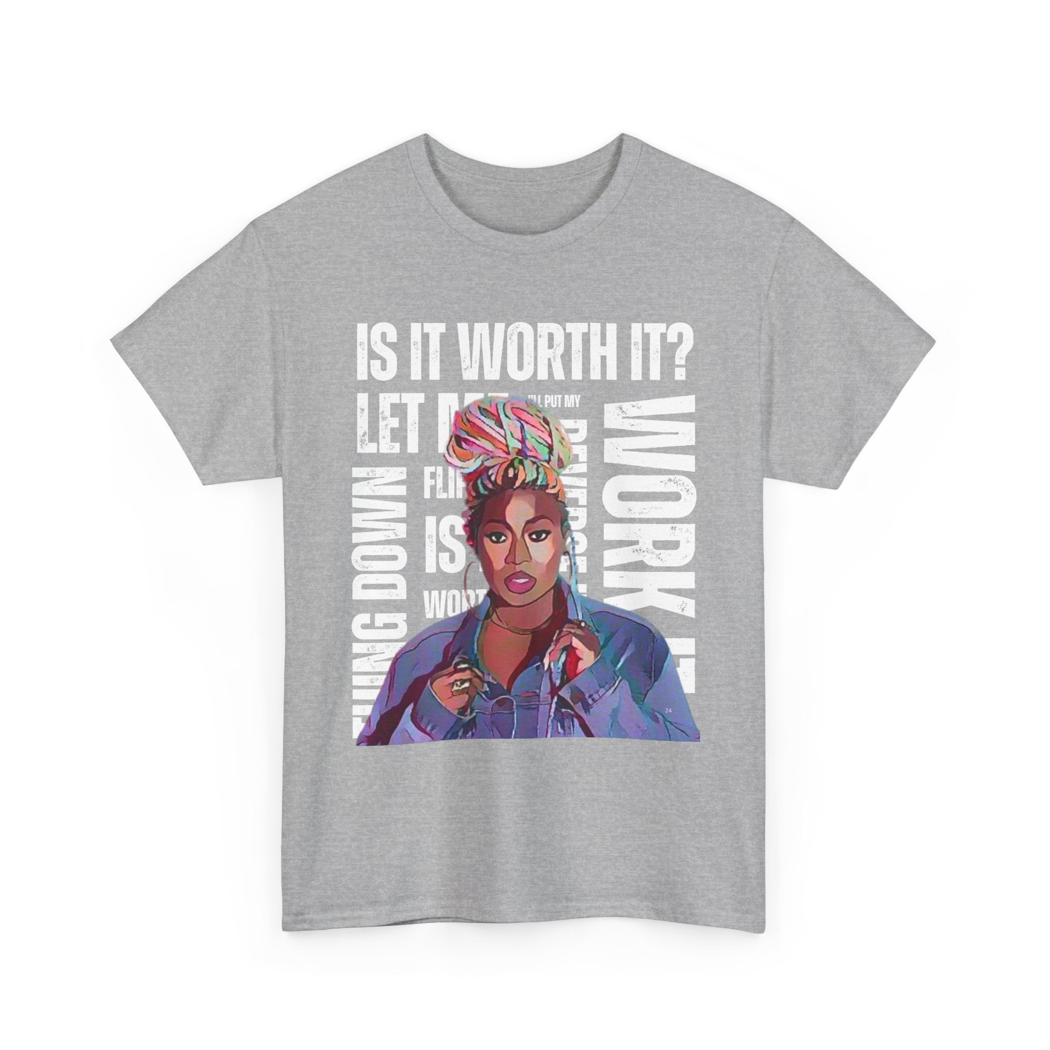 Missy Elliot Graphic Tee — “Is It Worth It? Let me Work It”