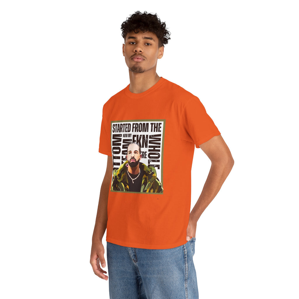 Drake "Started From The Bottom" Graphic Cartoon Tee