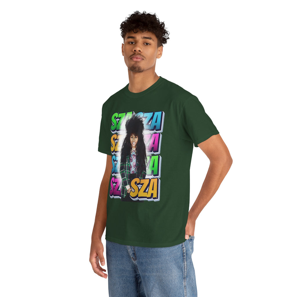 Sza Portrait Graphic Tee — Colorful Retro SZA Fan Shirt