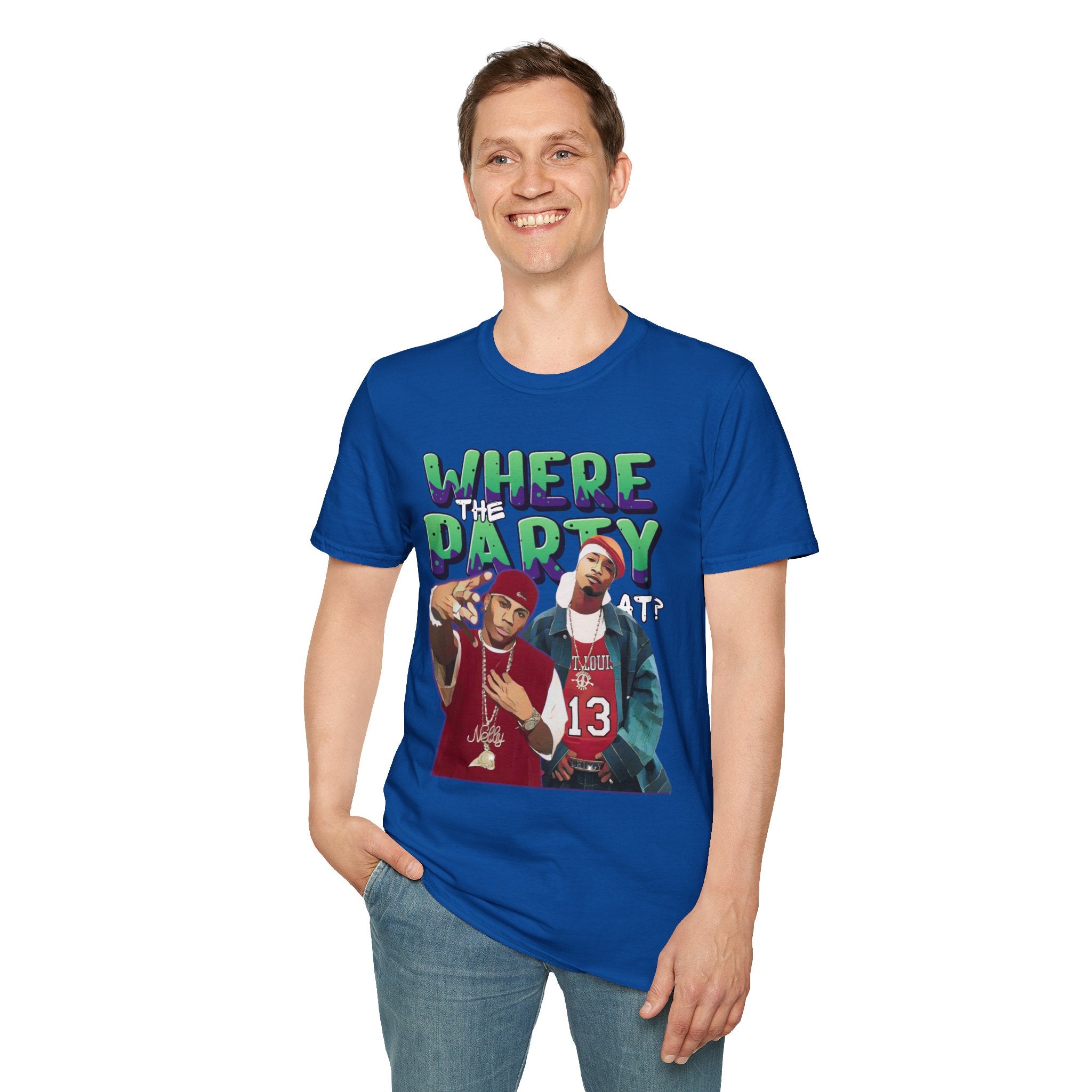 Nelly & Ja Rule Graphic T-Shirt — "Where The Party At?" Retro Hip-Hop Tee