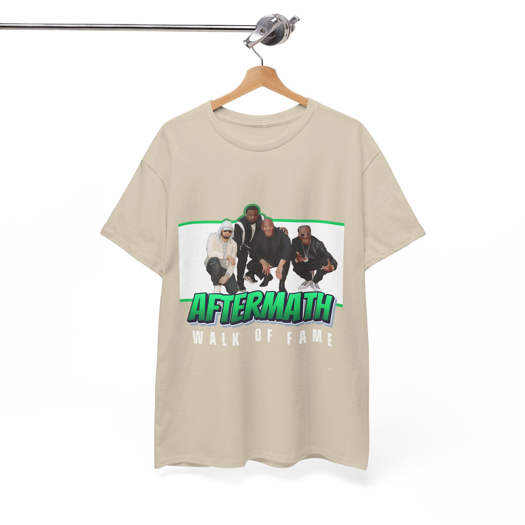Em, Dre, Snoop, 50 - Unisex Heavy Cotton Tee - "Aftermath" Walk of Fame Graphic Tee