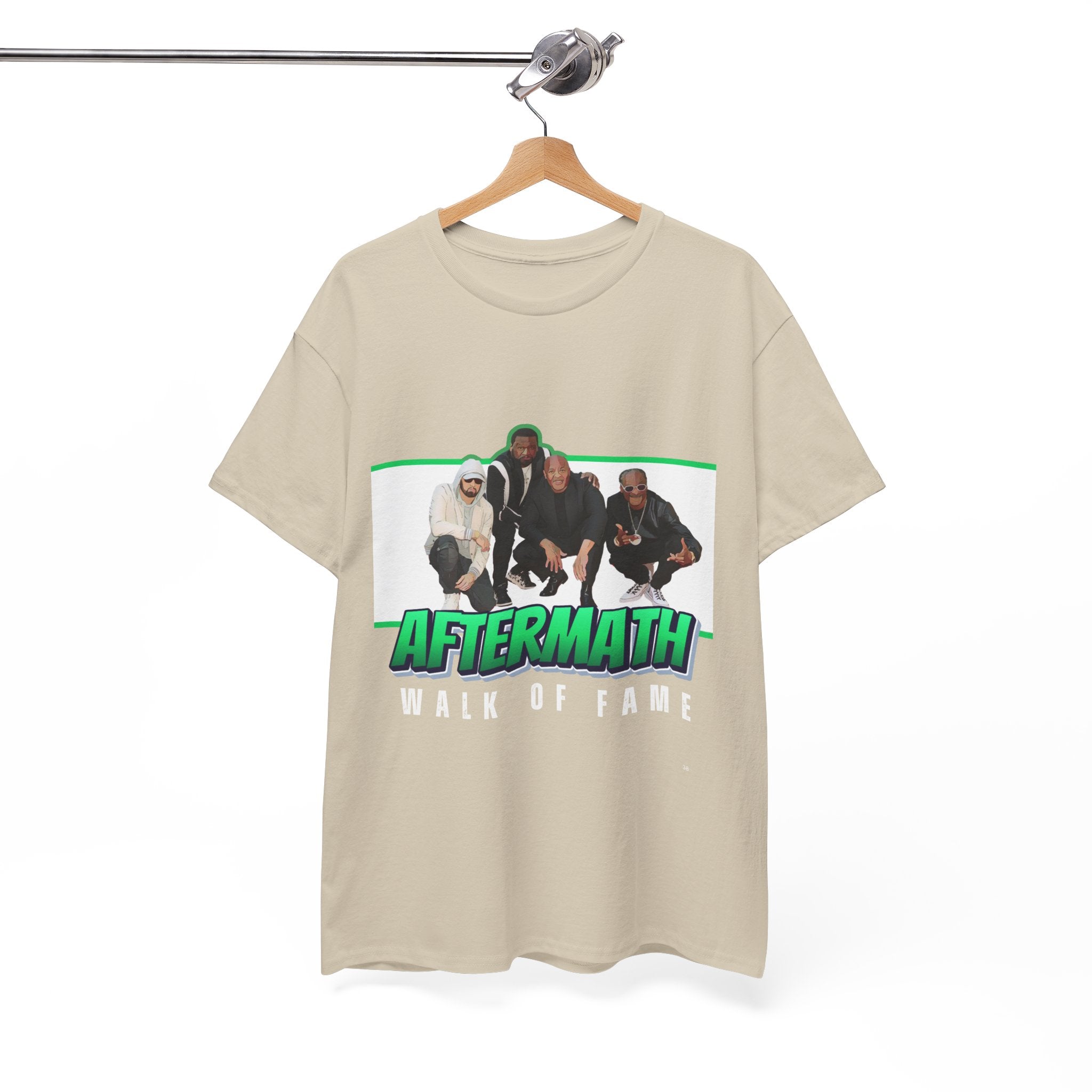 Em, Dre, Snoop, 50 - Unisex Heavy Cotton Tee - "Aftermath" Walk of Fame Graphic Tee
