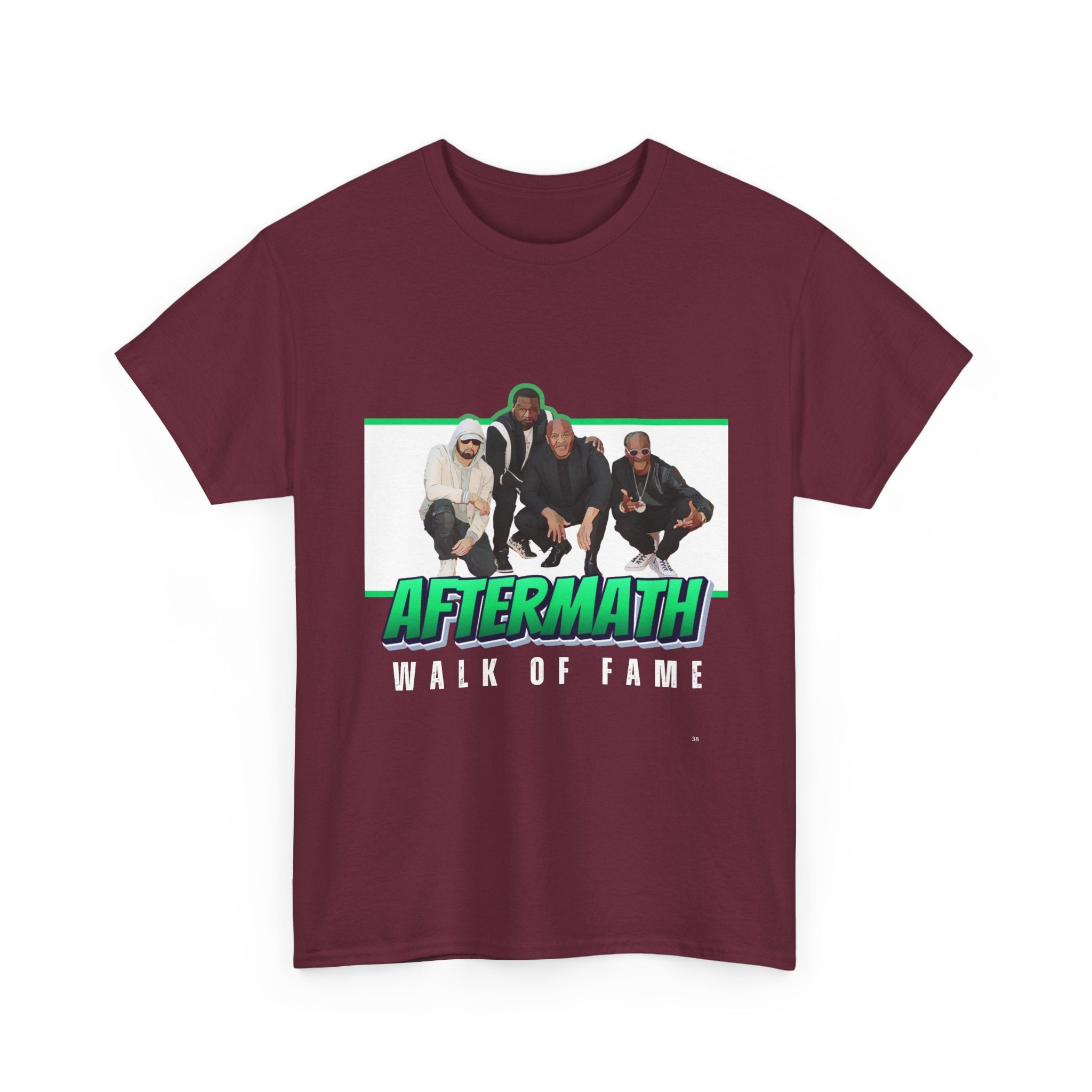 Em, Dre, Snoop, 50 - Unisex Heavy Cotton Tee - "Aftermath" Walk of Fame Graphic Tee