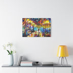 The Calm Storm - Original Colorful Canvas Print