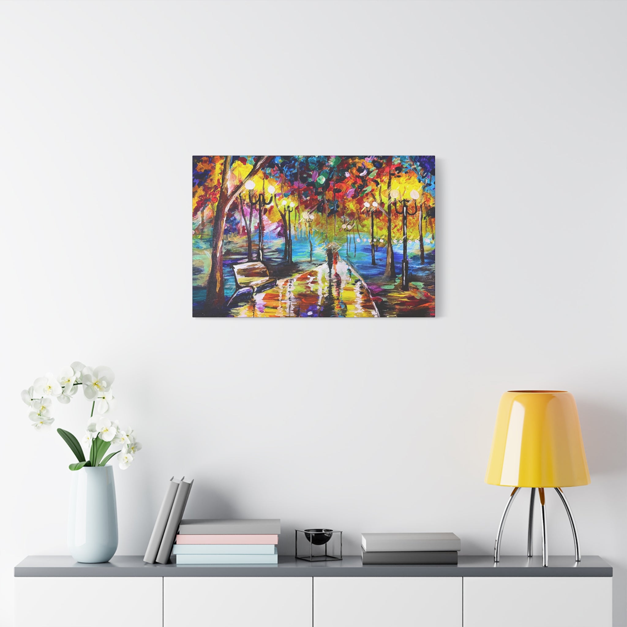 The Calm Storm - Original Colorful Canvas Print