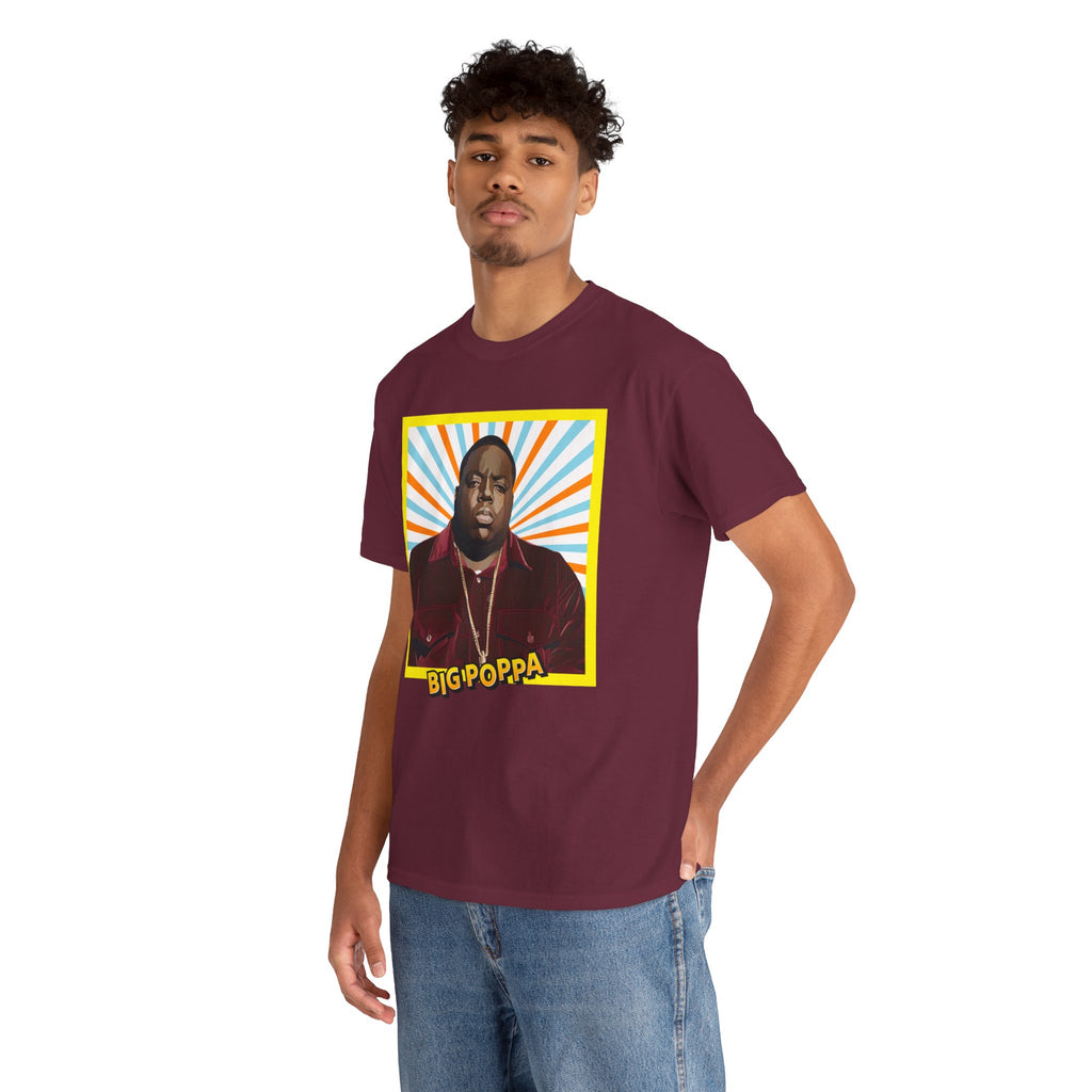Graphic Tee — "Big Poppa" Retro Portrait T-Shirt