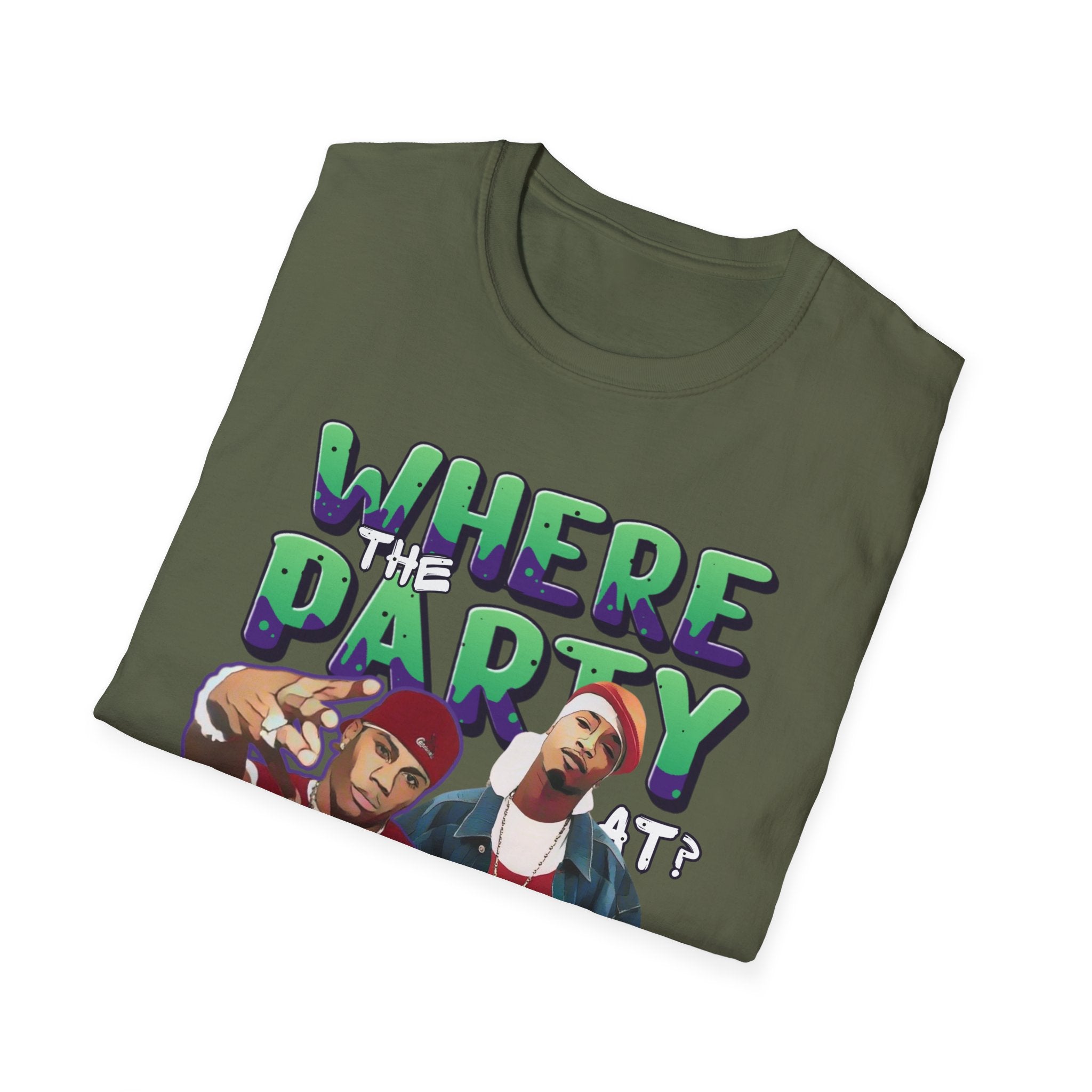 Nelly & Ja Rule Graphic T-Shirt — "Where The Party At?" Retro Hip-Hop Tee