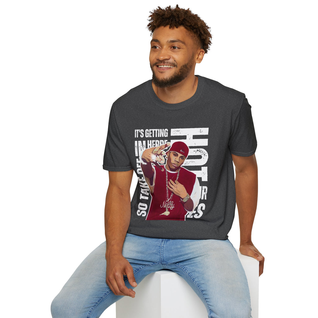 Nelly Hip-Hop Graphic T-Shirt – “It’s Getting Hot In Here” Rap Cartoon GraphicTee