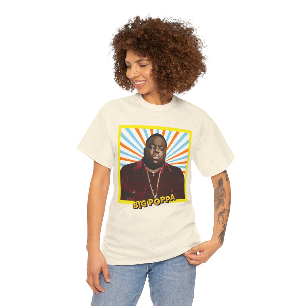 Graphic Tee — "Big Poppa" Retro Portrait T-Shirt