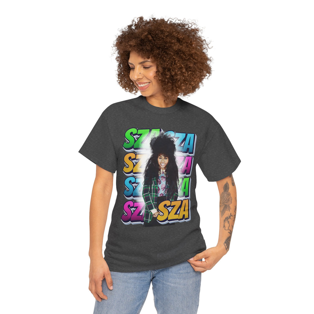 Sza Portrait Graphic Tee — Colorful Retro SZA Fan Shirt