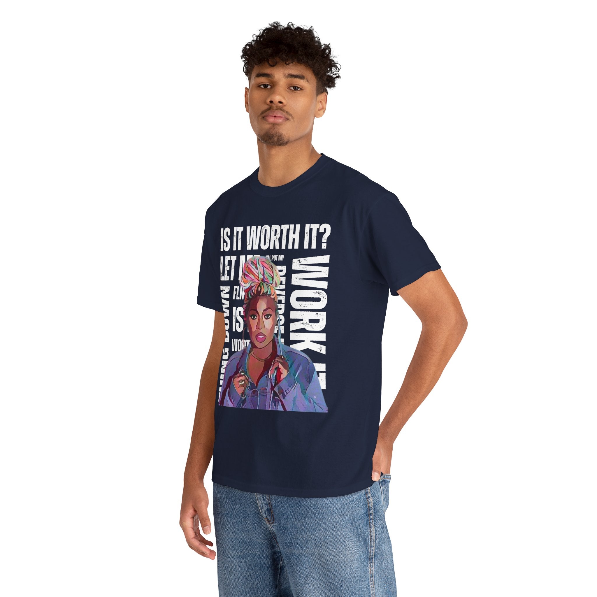 Missy Elliot Graphic Tee — “Is It Worth It? Let me Work It”