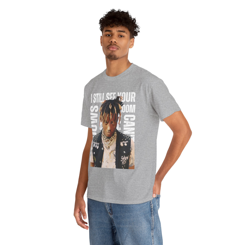 Juice WRLD Cartoon Design Tee — "I Still See Your Shadows in my Room" Graphic Shirt