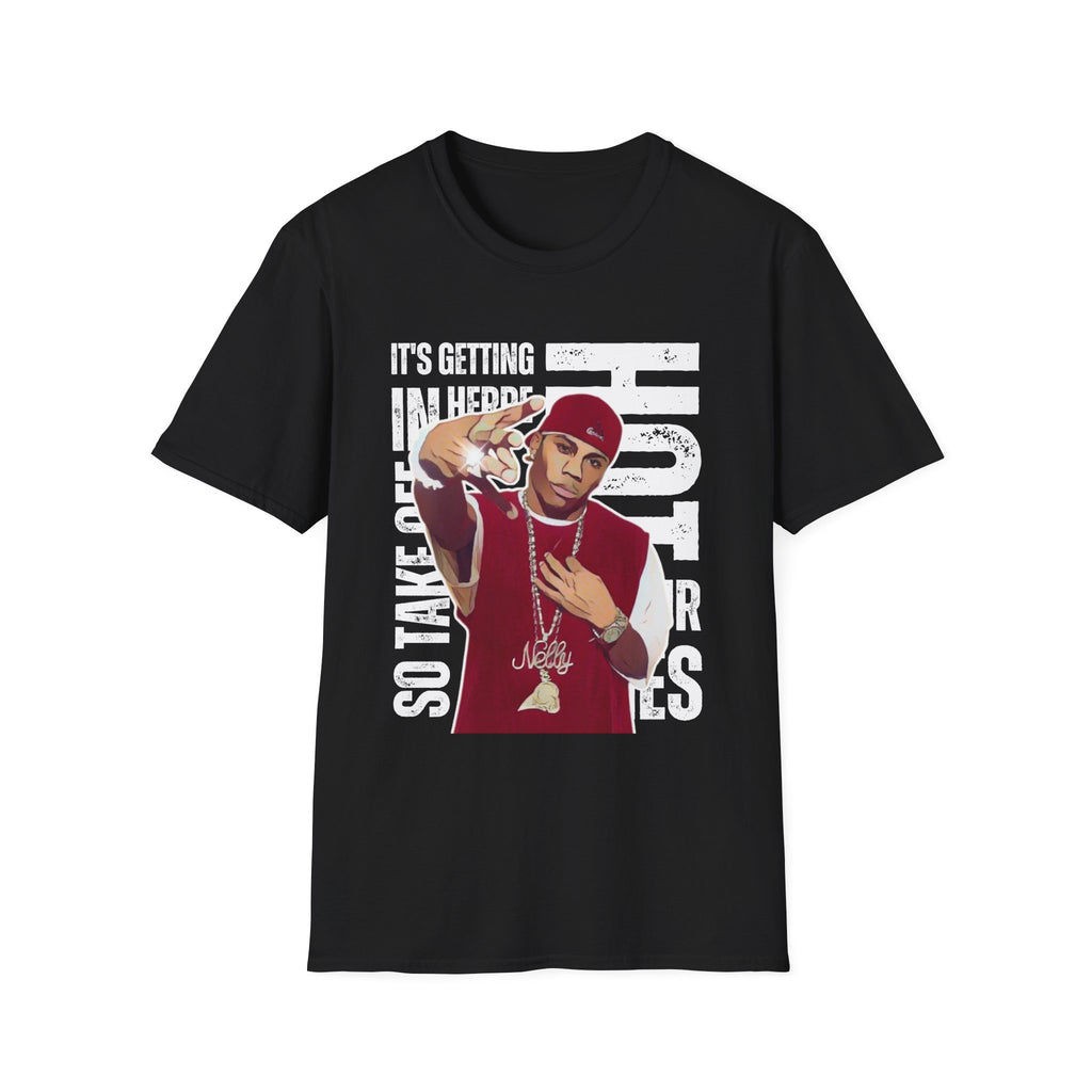 Nelly Hip-Hop Graphic T-Shirt – “It’s Getting Hot In Here” Rap Cartoon GraphicTee