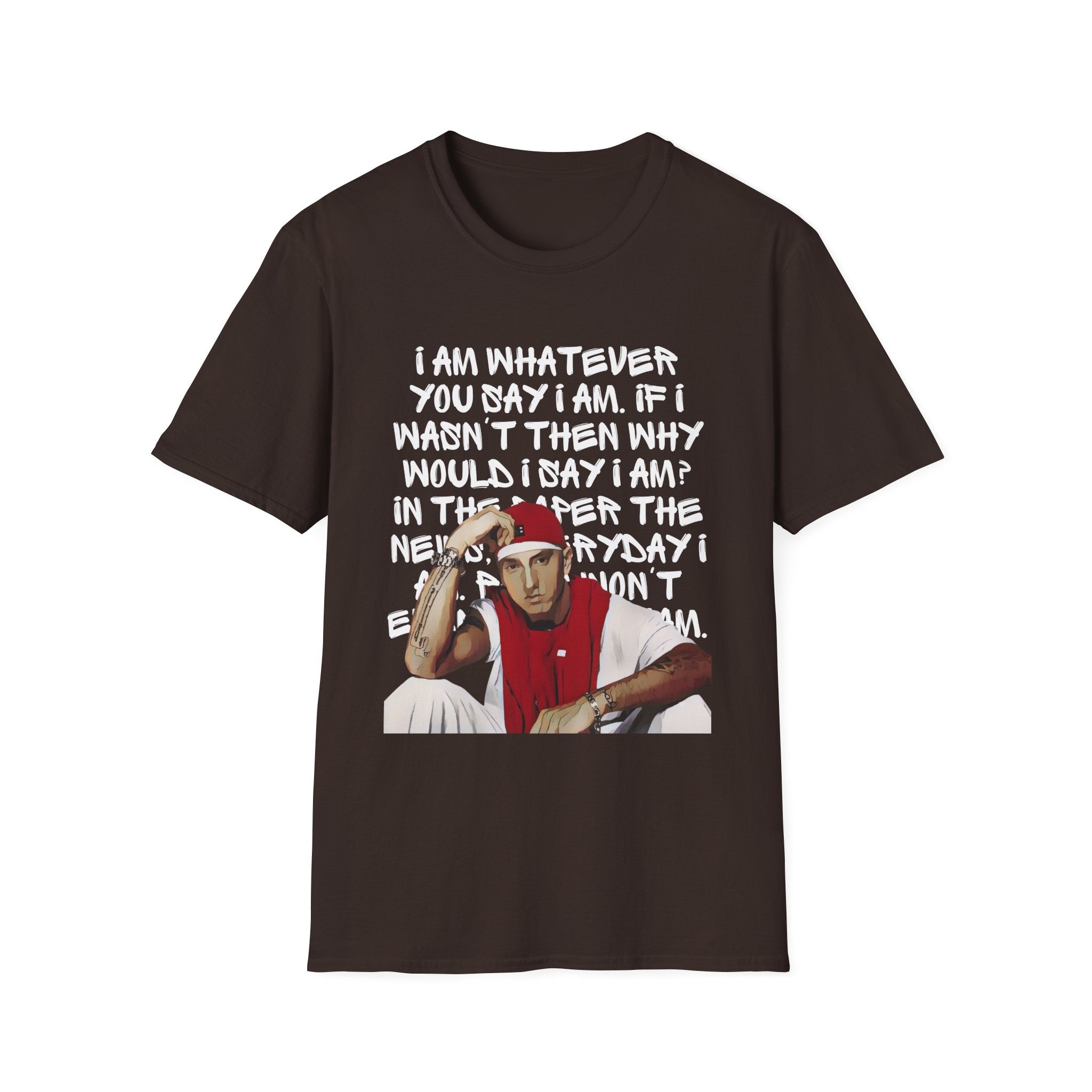 Em - Whatever You Say I Am — Bold Typographic Quote with Cartoon Graphic