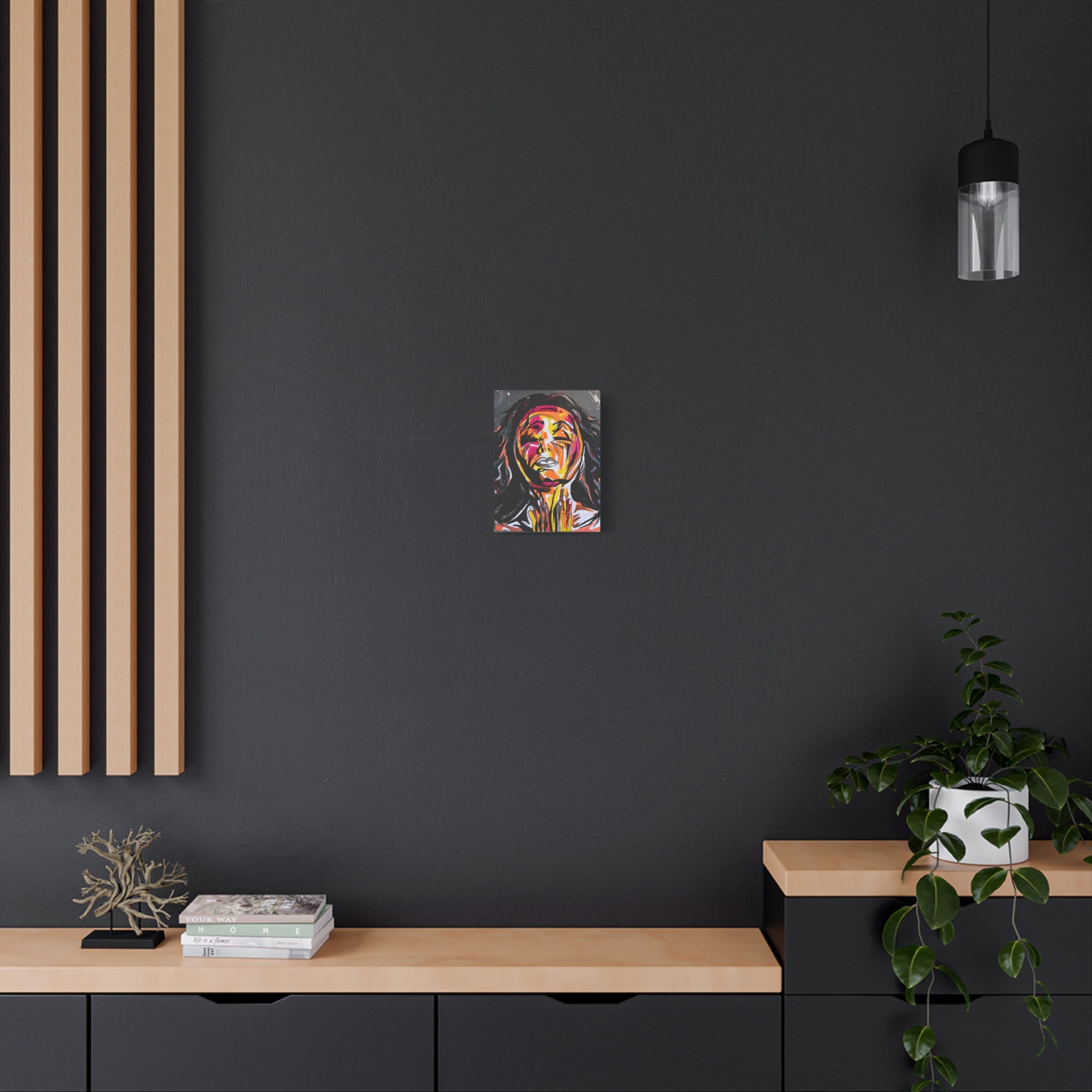 'Unbound' - Abstract Colorful Woman Portrait Canvas - Modern Expressionist Wall Art