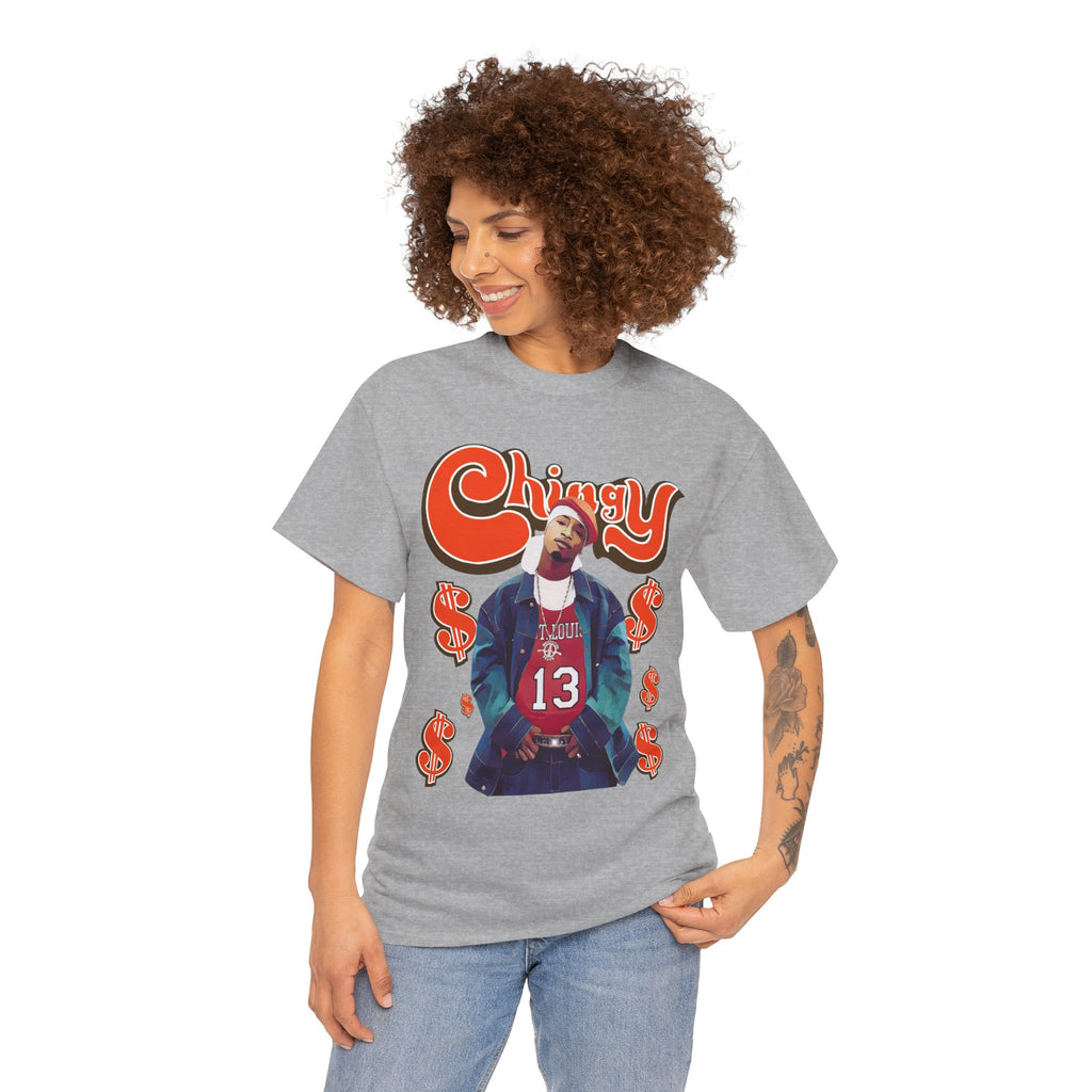 Chingy Retro Rap Tee — "Chingy" Graphic Shirt with Dollar Sign Motif