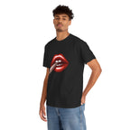 Graphic Tee — Red Lips Smoking Joint Design