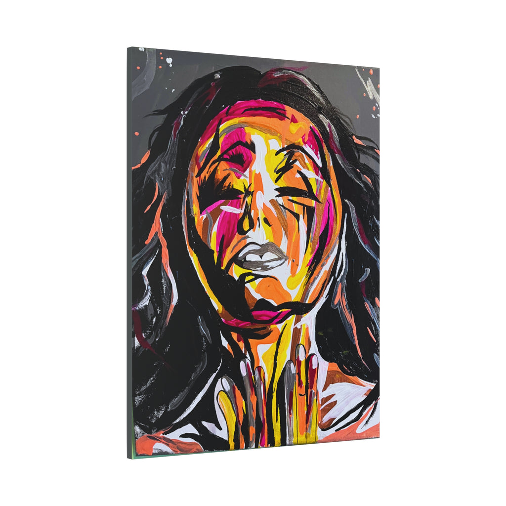 'Unbound' - Abstract Colorful Woman Portrait Canvas - Modern Expressionist Wall Art