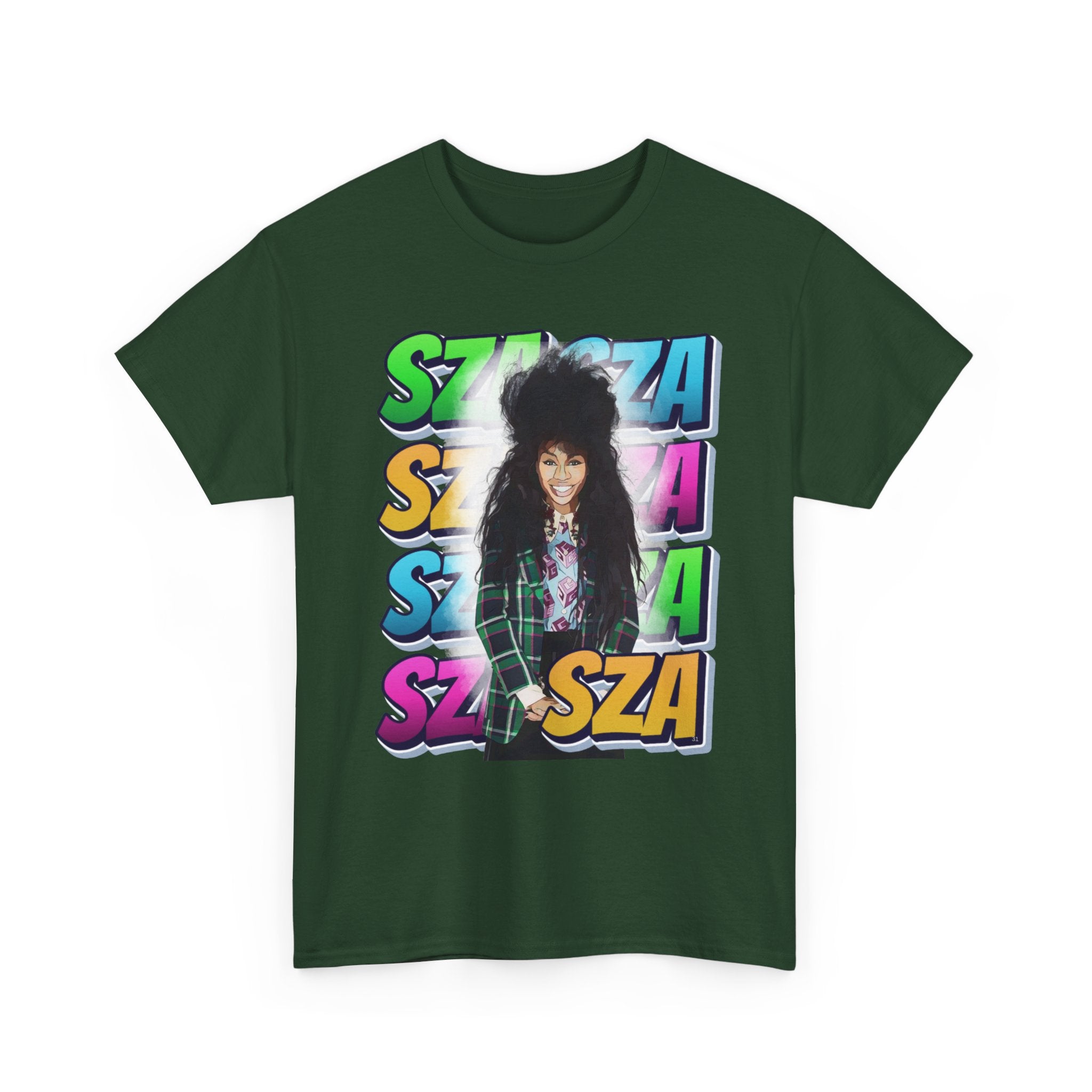 Sza Portrait Graphic Tee — Colorful Retro SZA Fan Shirt
