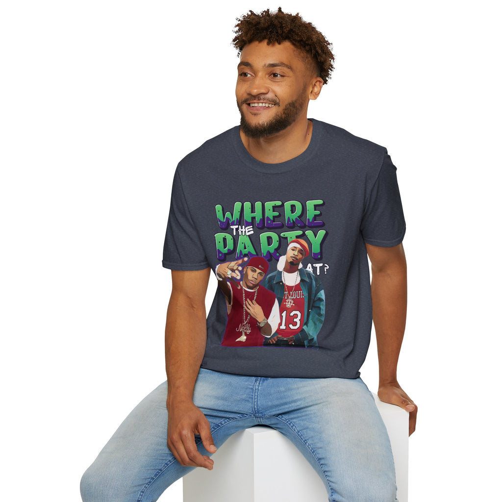 Nelly & Ja Rule Graphic T-Shirt — "Where The Party At?" Retro Hip-Hop Tee