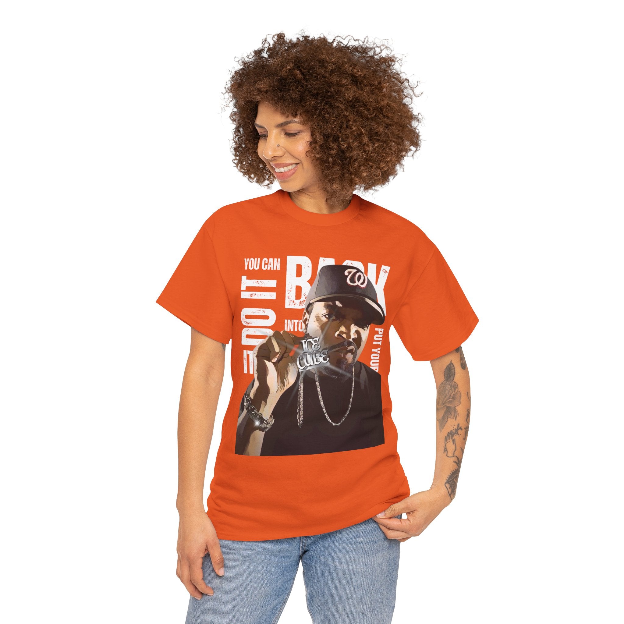 Ice Graphic Tee — "You Can Do It, Put Your Back Into It" Streetwear