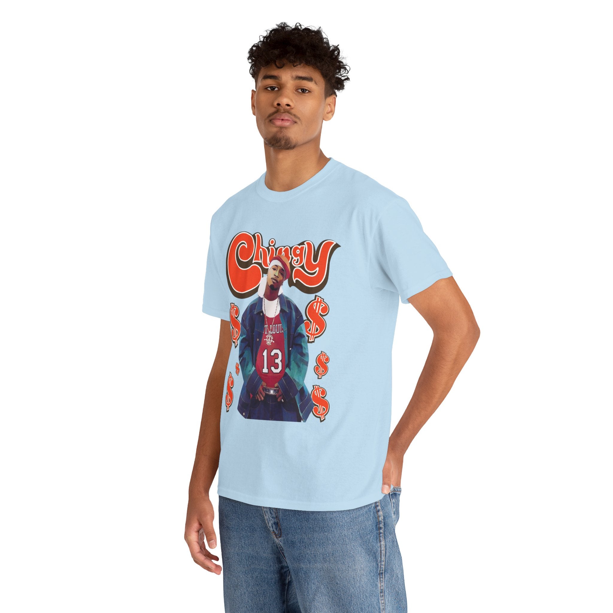 Chingy Retro Rap Tee — "Chingy" Graphic Shirt with Dollar Sign Motif