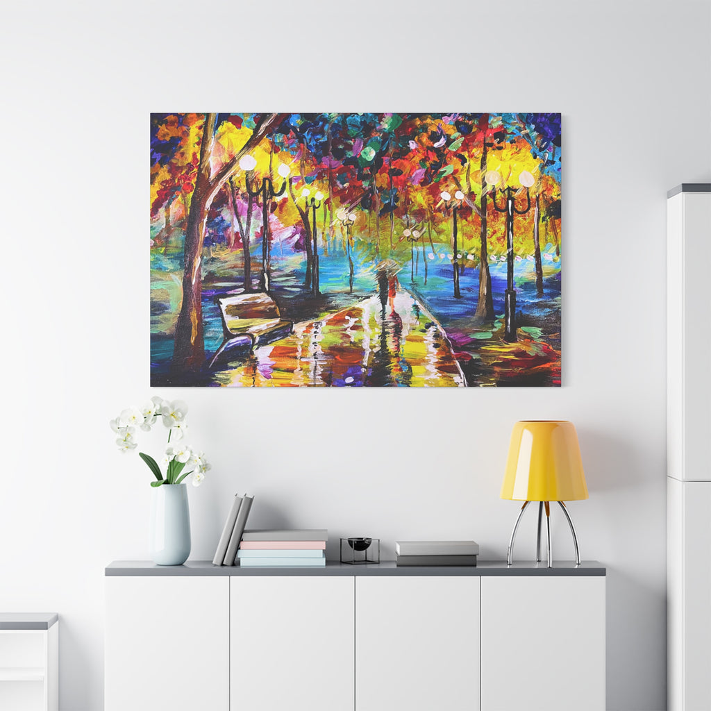 The Calm Storm - Original Colorful Canvas Print